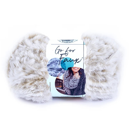 Go For Faux Yarn by Lion Brand Super Bulky Yarn Cozy Throw Blanket Chunky Scarf Mittens Hats Pet Bed Luxurious Home Decor Yarn for fast plush handmade gifts Beginner Friendly Yarn
