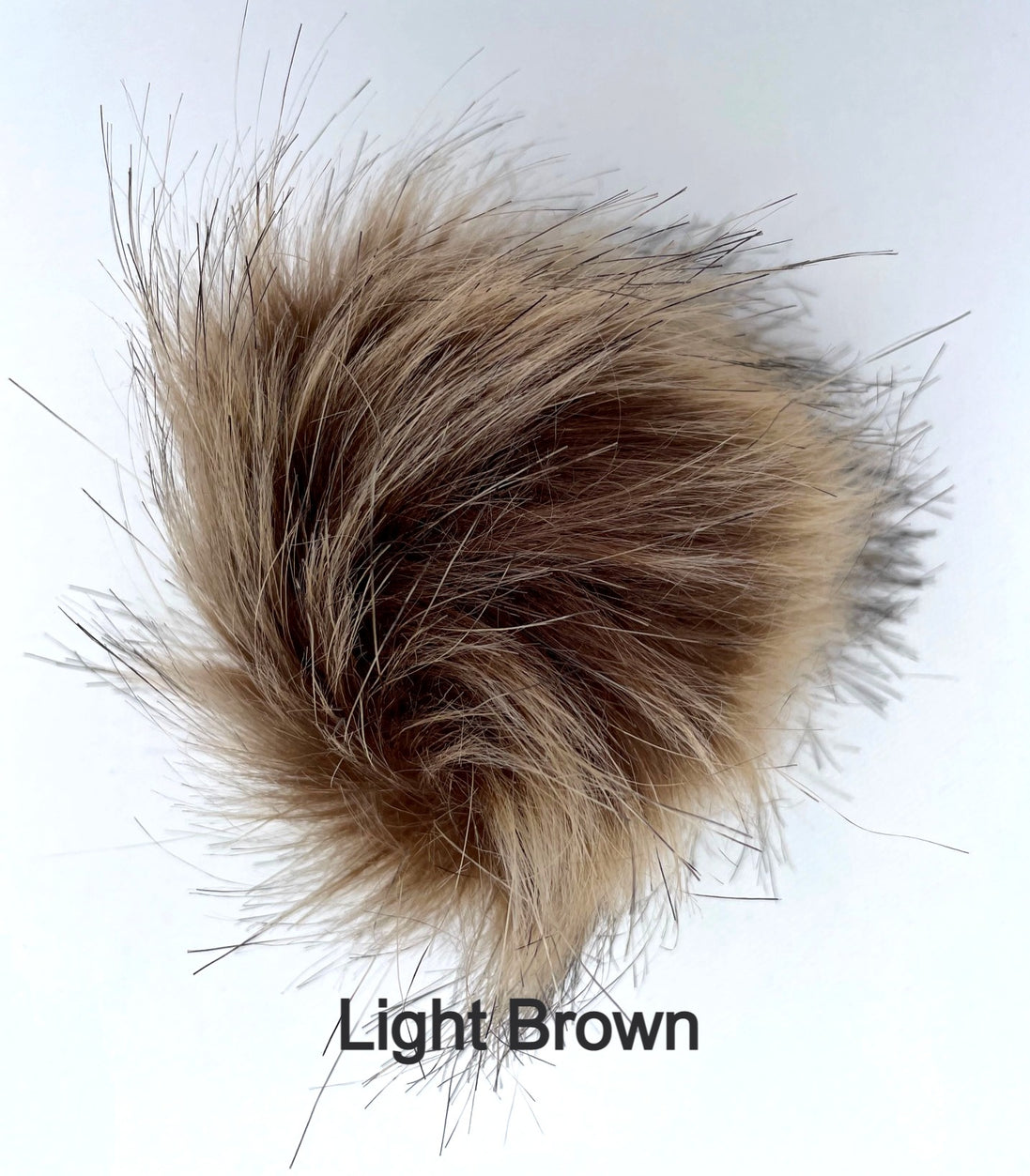 Faux Fur Pom Poms with Elastic Band Pompom for Hats Accessory for Scarves Purses Shoes Keychains 3.5 inches