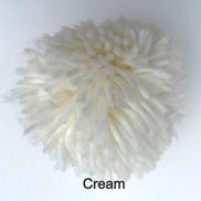 Faux Fur Pom Poms with Elastic Band Pompom for Hats Accessory for Scarves Purses Shoes Keychains 3.5 inches