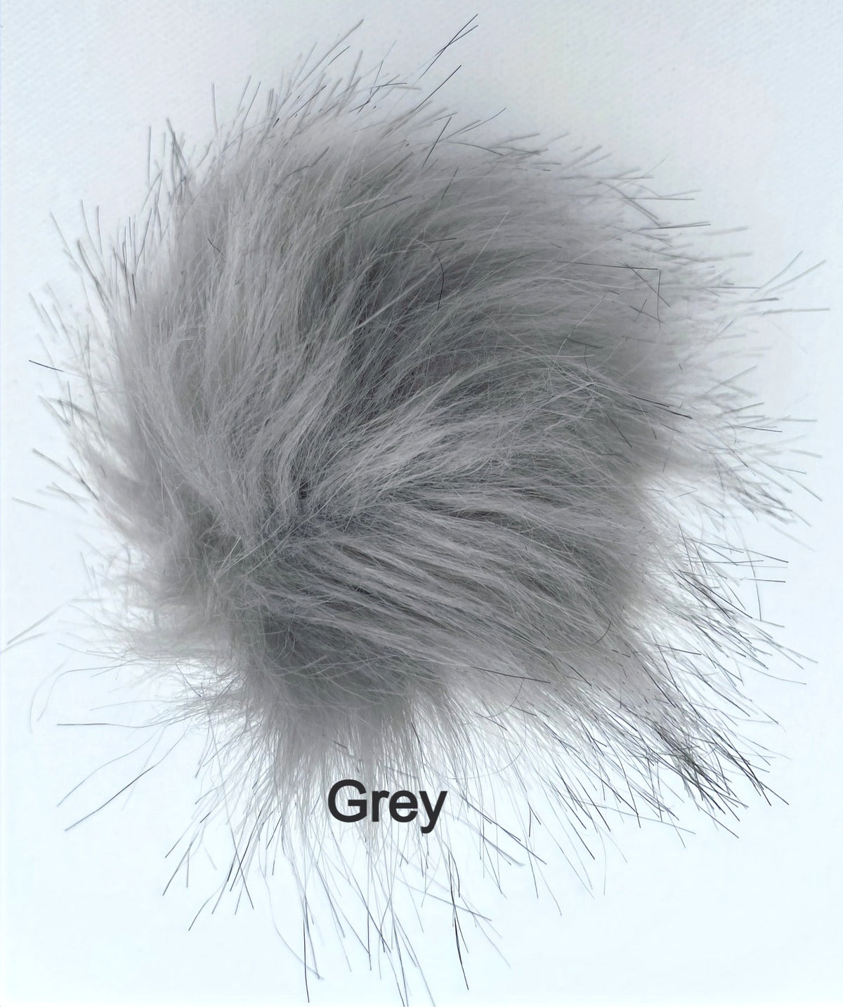 Faux Fur Pom Poms with Elastic Band Pompom for Hats Accessory for Scarves Purses Shoes Keychains 3.5 inches