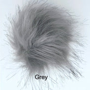 Faux Fur Pom Poms with Elastic Band Pompom for Hats Accessory for Scarves Purses Shoes Keychains 3.5 inches