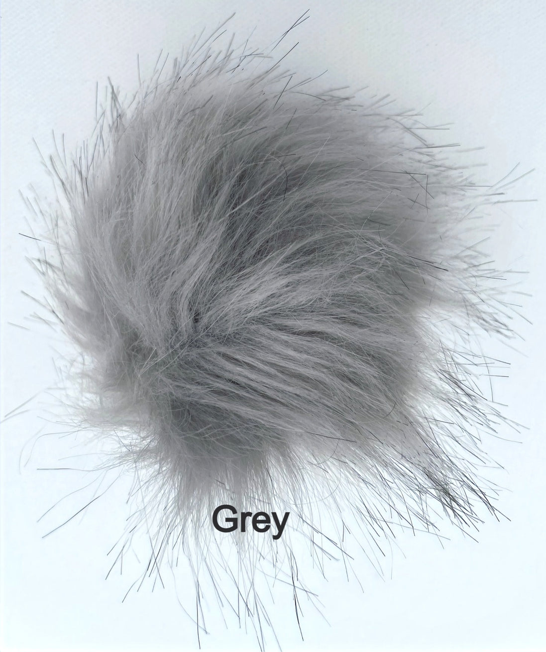 Faux Fur Pom Poms with Elastic Band Pompom for Hats Accessory for Scarves Purses Shoes Keychains 3.5 inches