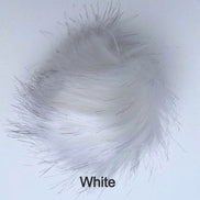 Faux Fur Pom Poms with Elastic Band Pompom for Hats Accessory for Scarves Purses Shoes Keychains 3.5 inches