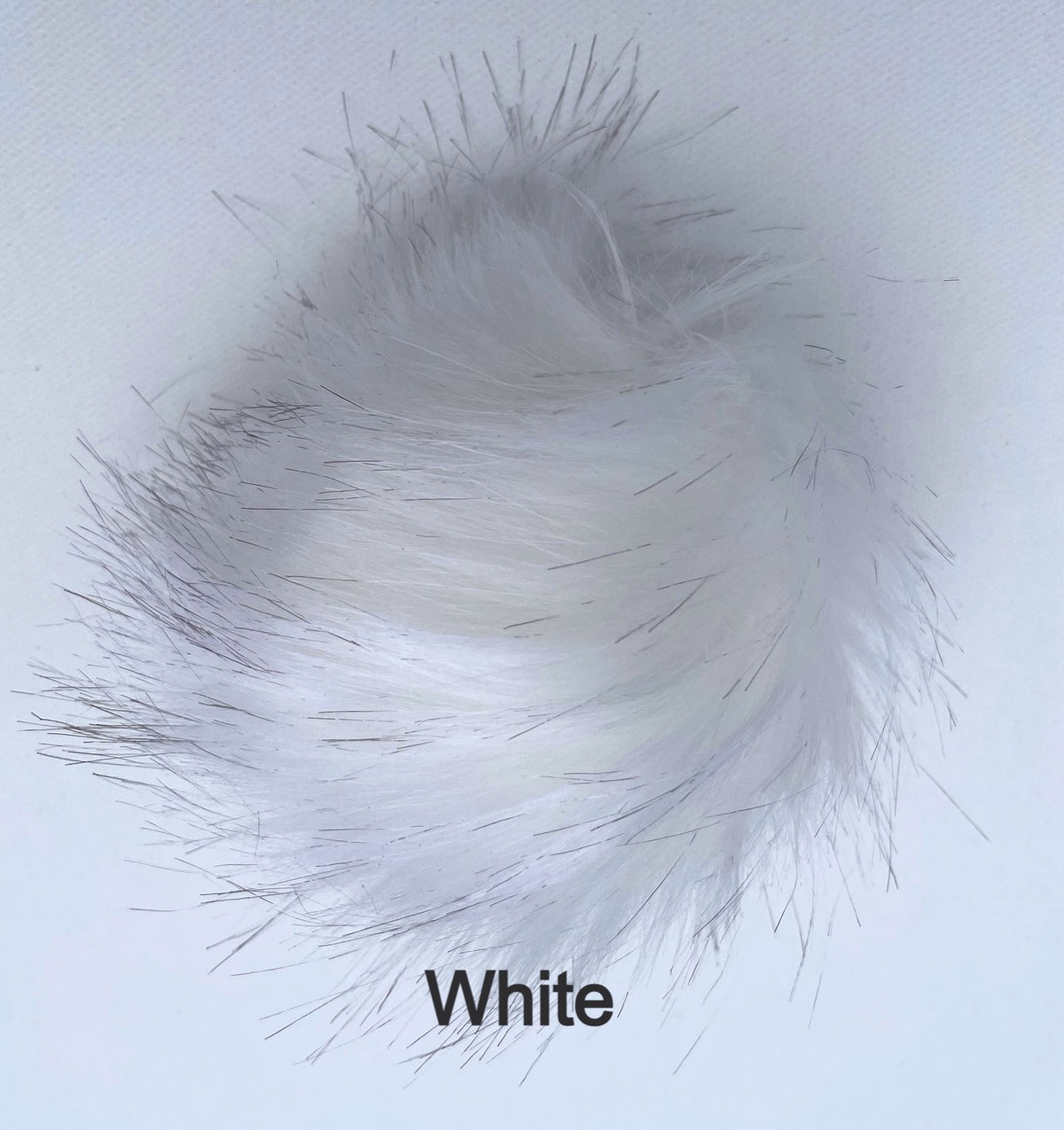 Faux Fur Pom Poms with Elastic Band Pompom for Hats Accessory for Scarves Purses Shoes Keychains 3.5 inches