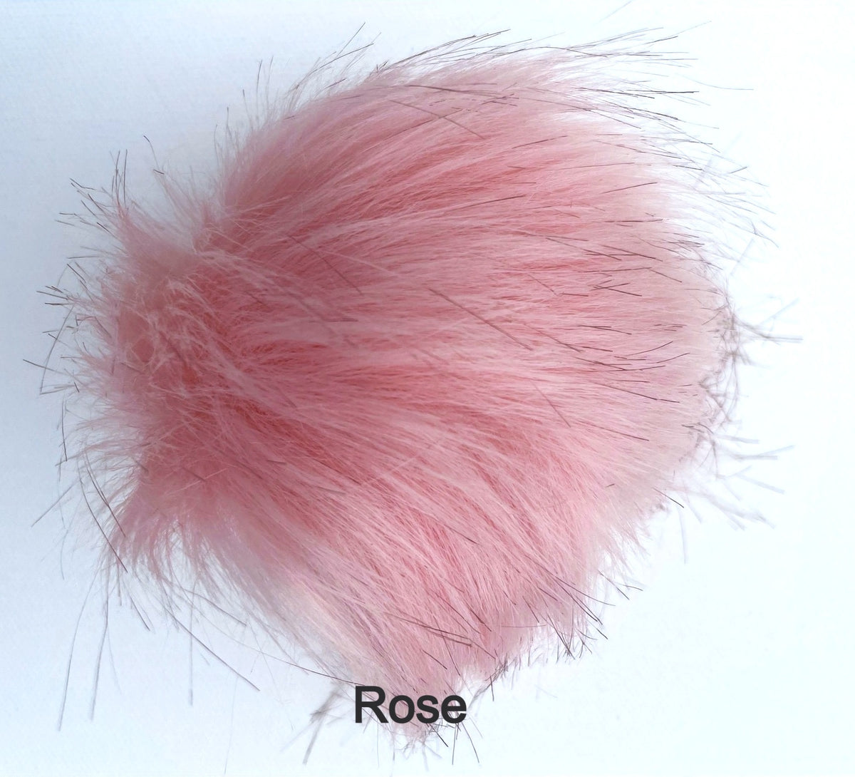 Faux Fur Pom Poms with Elastic Band Pompom for Hats Accessory for Scarves Purses Shoes Keychains 3.5 inches