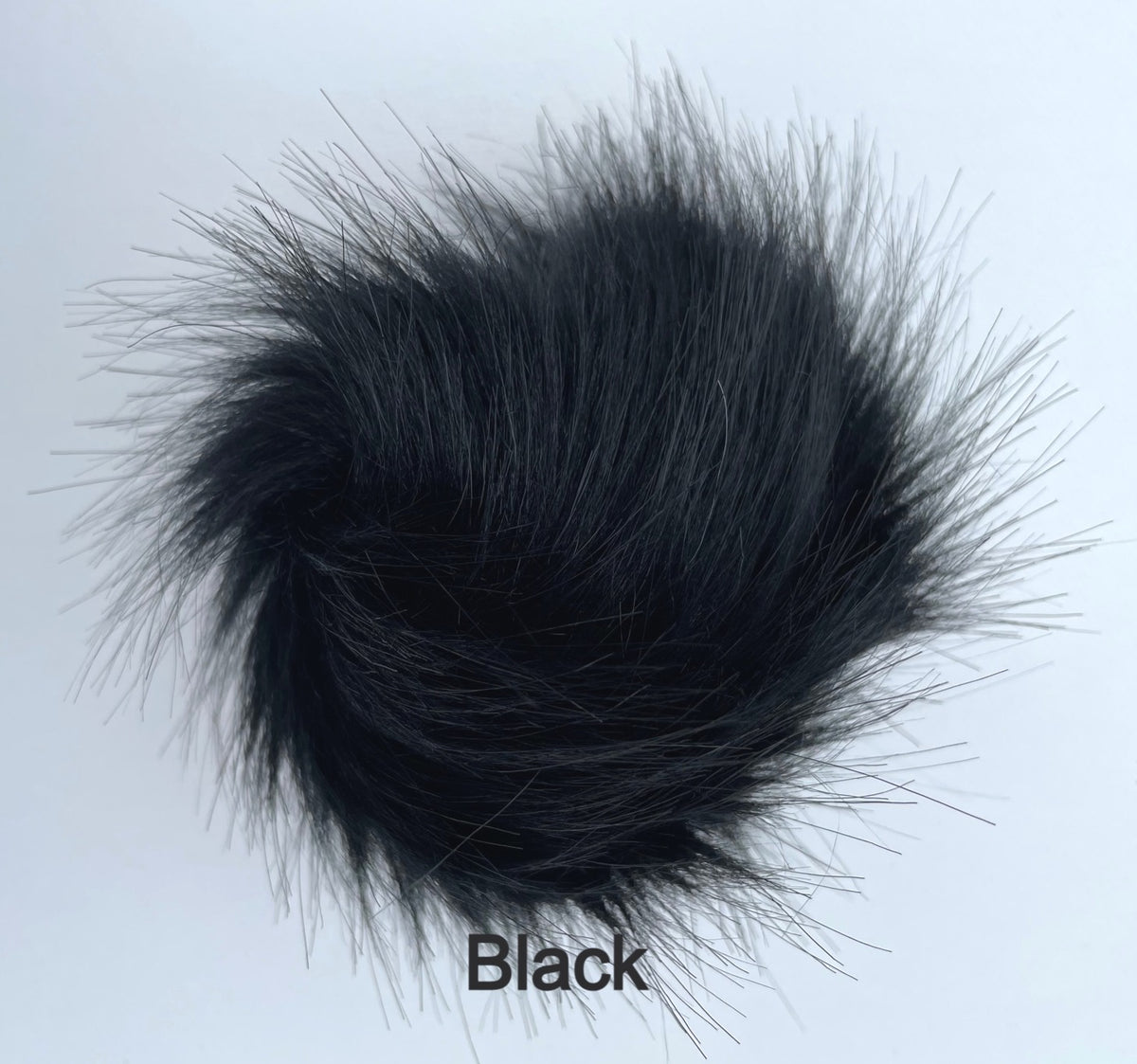 Faux Fur Pom Poms with Elastic Band Pompom for Hats Accessory for Scarves Purses Shoes Keychains 3.5 inches