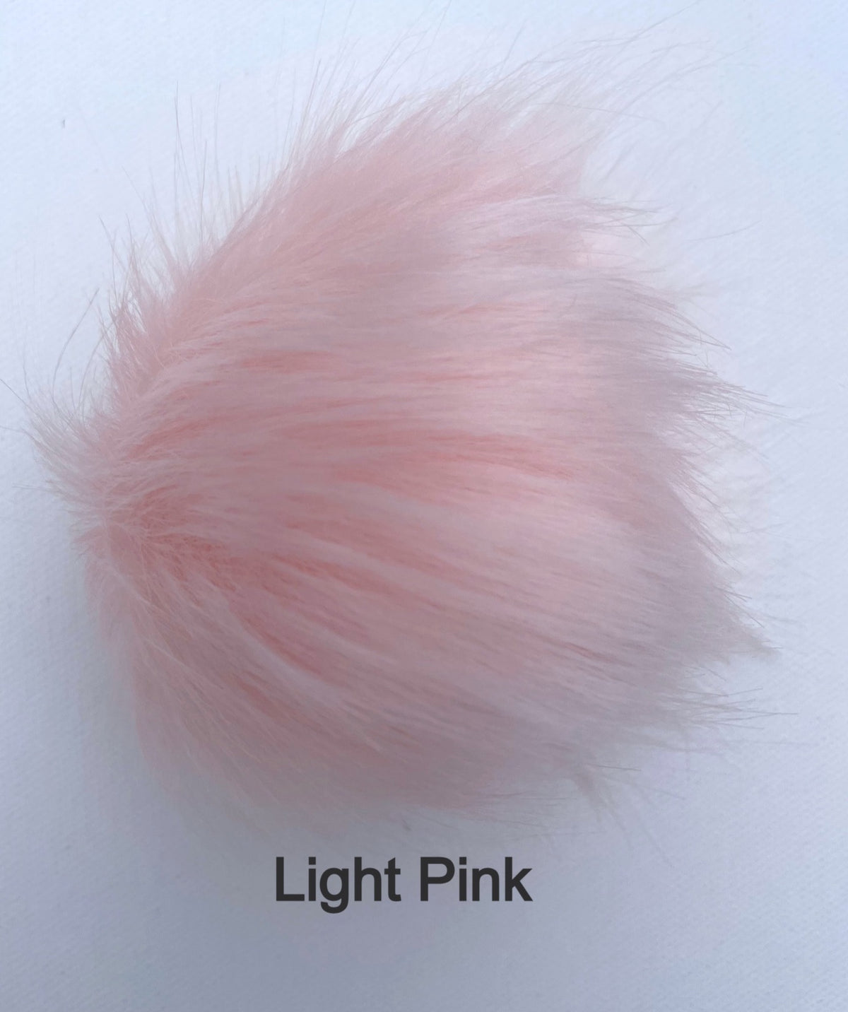 Faux Fur Pom Poms with Elastic Band Pompom for Hats Accessory for Scarves Purses Shoes Keychains 3.5 inches