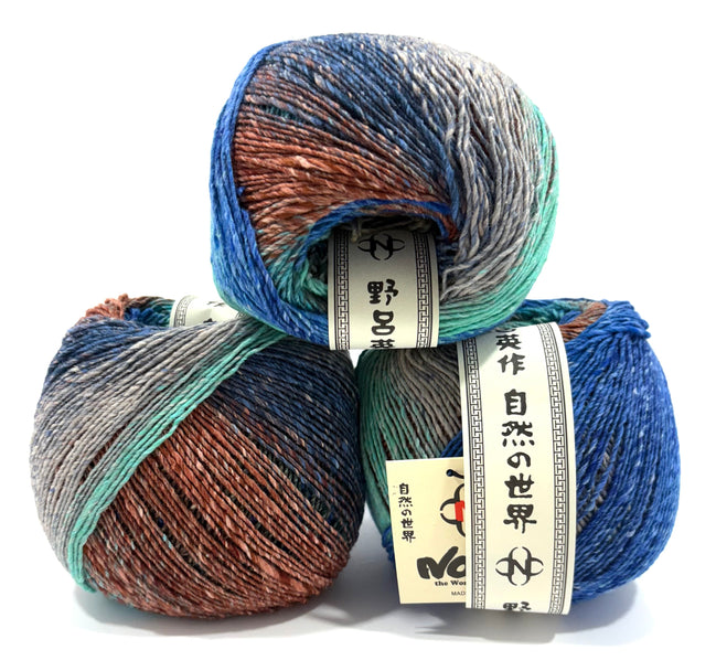 Noro Mebuki Silk Wool Viscose Yarn Knit Crochet All Seasons Breathable Japanese Inspiration Quality Natural Fiber Garter Design Slow Fashion
