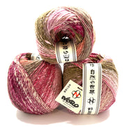 Noro Mebuki Silk Wool Viscose Yarn Knit Crochet All Seasons Breathable Japanese Inspiration Quality Natural Fiber Garter Design Slow Fashion