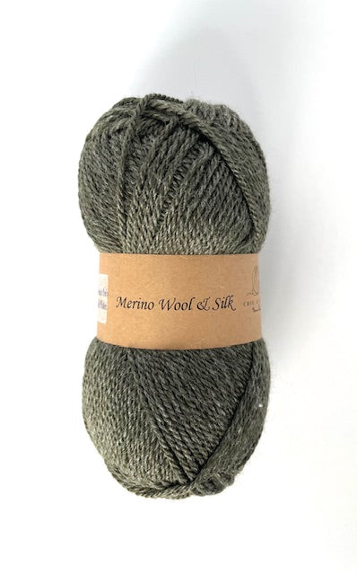 Merino Wool Silk Yarn DK Weigh Gift Idea Knit Sweater Shawl Cardigan Crochet Baby Blanket Soft Wool White Pink Blue Green Gray Orange Yellow