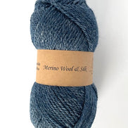 Merino Wool Silk Yarn DK Weigh Gift Idea Knit Sweater Shawl Cardigan Crochet Baby Blanket Soft Wool White Pink Blue Green Gray Orange Yellow