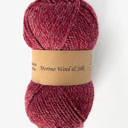 Merino Wool Silk Yarn DK Weigh Gift Idea Knit Sweater Shawl Cardigan Crochet Baby Blanket Soft Wool White Pink Blue Green Gray Orange Yellow