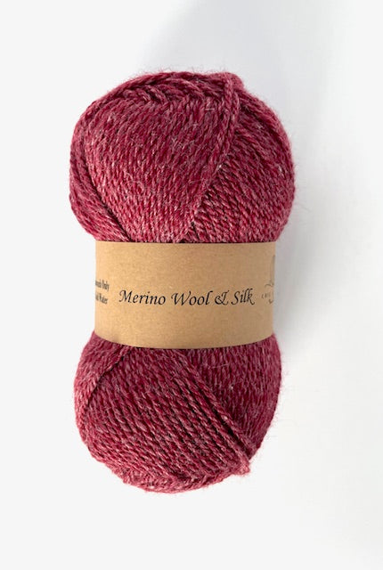 Merino Wool Silk Yarn DK Weigh Gift Idea Knit Sweater Shawl Cardigan Crochet Baby Blanket Soft Wool White Pink Blue Green Gray Orange Yellow