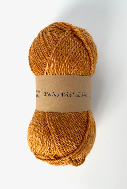 Merino Wool Silk Yarn DK Weigh Gift Idea Knit Sweater Shawl Cardigan Crochet Baby Blanket Soft Wool White Pink Blue Green Gray Orange Yellow