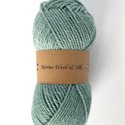 Merino Wool Silk Yarn DK Weigh Gift Idea Knit Sweater Shawl Cardigan Crochet Baby Blanket Soft Wool White Pink Blue Green Gray Orange Yellow