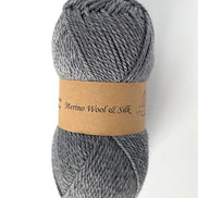 Merino Wool Silk Yarn DK Weigh Gift Idea Knit Sweater Shawl Cardigan Crochet Baby Blanket Soft Wool White Pink Blue Green Gray Orange Yellow