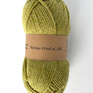 Merino Wool Silk Yarn DK Weigh Gift Idea Knit Sweater Shawl Cardigan Crochet Baby Blanket Soft Wool White Pink Blue Green Gray Orange Yellow