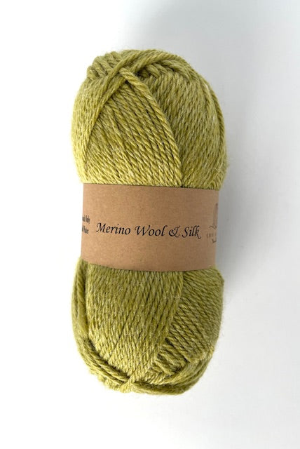 Merino Wool Silk Yarn DK Weigh Gift Idea Knit Sweater Shawl Cardigan Crochet Baby Blanket Soft Wool White Pink Blue Green Gray Orange Yellow