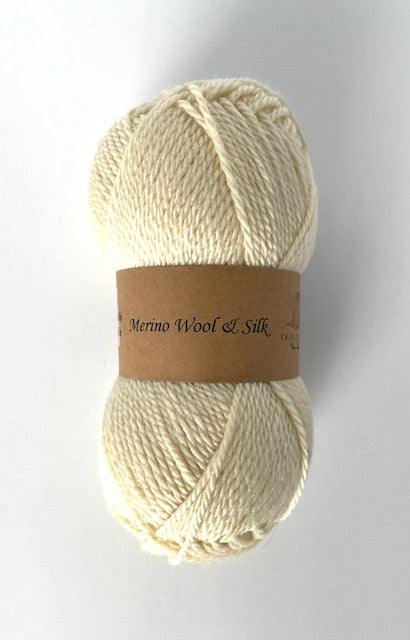 Merino Wool Silk Yarn DK Weigh Gift Idea Knit Sweater Shawl Cardigan Crochet Baby Blanket Soft Wool White Pink Blue Green Gray Orange Yellow