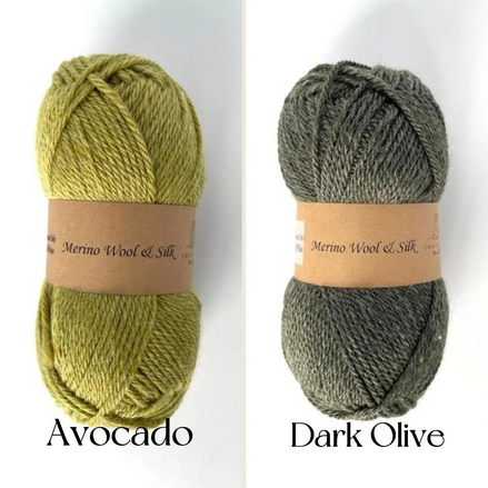 Merino Wool Silk Yarn DK Weigh Gift Idea Knit Sweater Shawl Cardigan Crochet Baby Blanket Soft Wool White Pink Blue Green Gray Orange Yellow