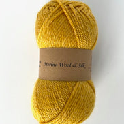 Merino Wool Silk Yarn DK Weigh Gift Idea Knit Sweater Shawl Cardigan Crochet Baby Blanket Soft Wool White Pink Blue Green Gray Orange Yellow