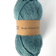 Merino Wool Silk Yarn DK Weigh Gift Idea Knit Sweater Shawl Cardigan Crochet Baby Blanket Soft Wool White Pink Blue Green Gray Orange Yellow