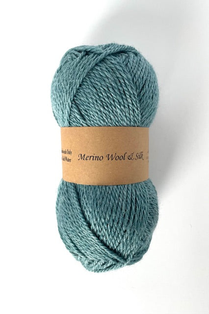 Merino Wool Silk Yarn DK Weigh Gift Idea Knit Sweater Shawl Cardigan Crochet Baby Blanket Soft Wool White Pink Blue Green Gray Orange Yellow