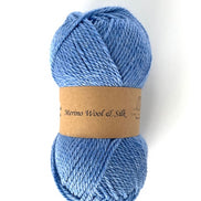 Merino Wool Silk Yarn DK Weigh Gift Idea Knit Sweater Shawl Cardigan Crochet Baby Blanket Soft Wool White Pink Blue Green Gray Orange Yellow