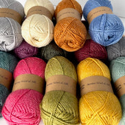 Merino Wool Silk Yarn DK Weigh Gift Idea Knit Sweater Shawl Cardigan Crochet Baby Blanket Soft Wool White Pink Blue Green Gray Orange Yellow