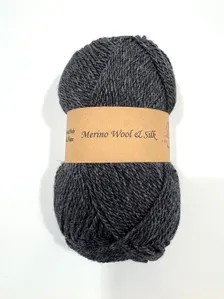 Merino Wool Silk Yarn DK Weigh Gift Idea Knit Sweater Shawl Cardigan Crochet Baby Blanket Soft Wool White Pink Blue Green Gray Orange Yellow
