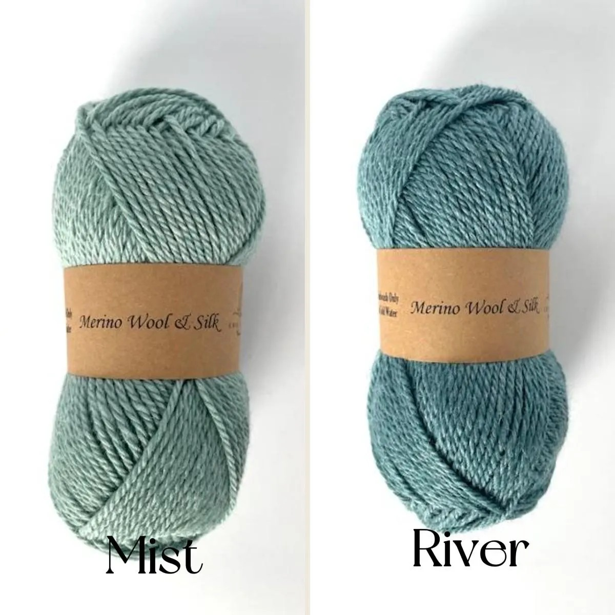 Merino Wool Silk Yarn DK Weigh Gift Idea Knit Sweater Shawl Cardigan Crochet Baby Blanket Soft Wool White Pink Blue Green Gray Orange Yellow