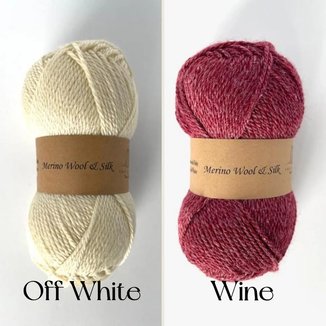 Merino Wool Silk Yarn DK Weigh Gift Idea Knit Sweater Shawl Cardigan Crochet Baby Blanket Soft Wool White Pink Blue Green Gray Orange Yellow