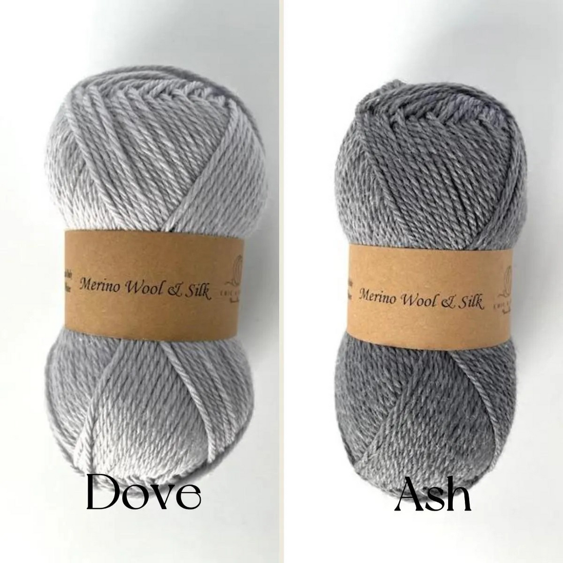 Merino Wool Silk Yarn DK Weigh Gift Idea Knit Sweater Shawl Cardigan Crochet Baby Blanket Soft Wool White Pink Blue Green Gray Orange Yellow