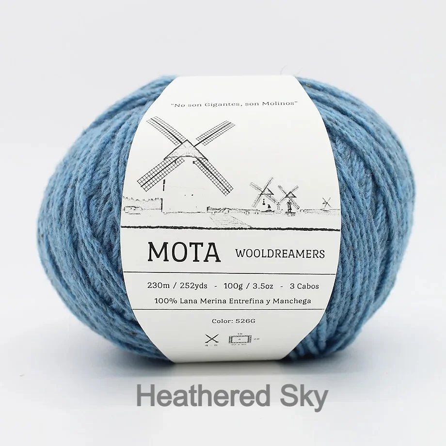 Mota Merino and Manchego Wool by Wooldreamers 100g DK Worsted Weight Mute Tones and Bright Colors Made in Spain Non Superwash Wool
