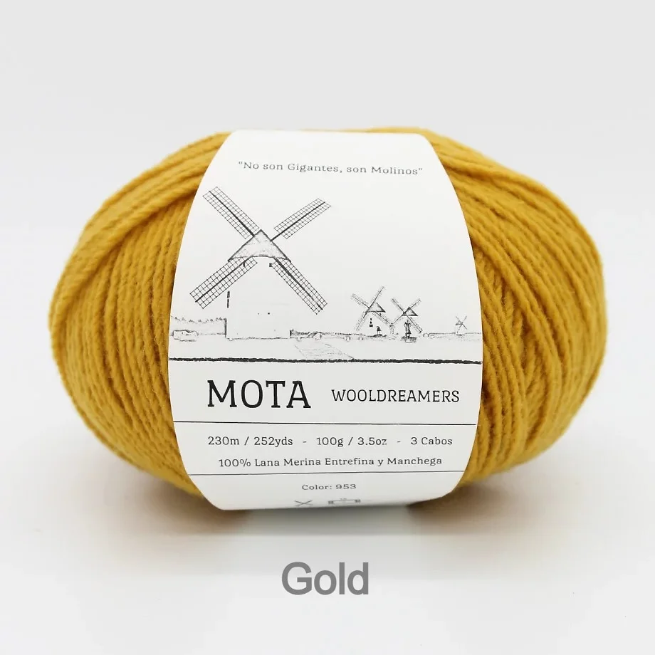 Mota Merino and Manchego Wool by Wooldreamers 100g DK Worsted Weight Mute Tones and Bright Colors Made in Spain Non Superwash Wool