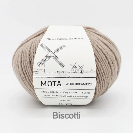 Mota Merino and Manchego Wool by Wooldreamers 100g DK Worsted Weight Mute Tones and Bright Colors Made in Spain Non Superwash Wool