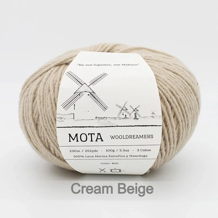 Mota Merino and Manchego Wool by Wooldreamers 100g DK Worsted Weight Mute Tones and Bright Colors Made in Spain Non Superwash Wool
