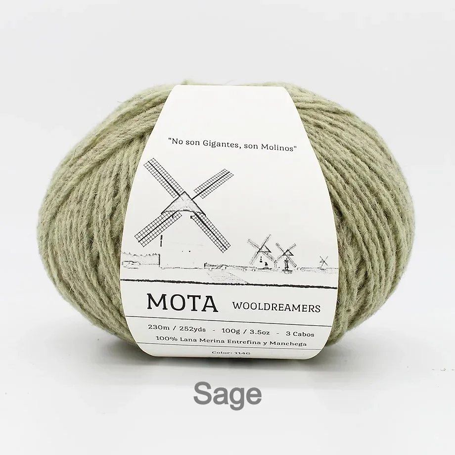 Mota Merino and Manchego Wool by Wooldreamers 100g DK Worsted Weight Mute Tones and Bright Colors Made in Spain Non Superwash Wool