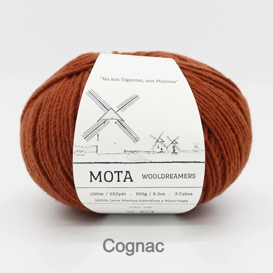 Mota Merino and Manchego Wool by Wooldreamers 100g DK Worsted Weight Mute Tones and Bright Colors Made in Spain Non Superwash Wool