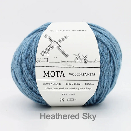 Mota Merino and Manchego Wool by Wooldreamers 100g DK Worsted Weight Mute Tones and Bright Colors Made in Spain Non Superwash Wool