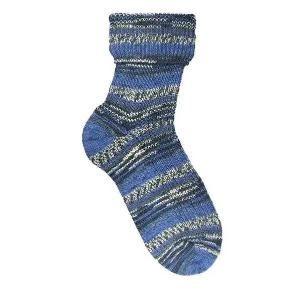 Sock Yarn Opal Yarn Sock 1 Ball = Pair Of Socks Fingering Weight Wool Nylon Blue Green Multicolor Wool Soft Comfy Warm Resistant