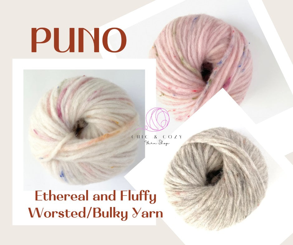 Puno by Gepard Garn Bulky Yarn Crochet Cardigan Sweater Knitting Wool Blanket Girly Pink Yarn Wool Baby Alpaca Merino Wool Recycled Wool