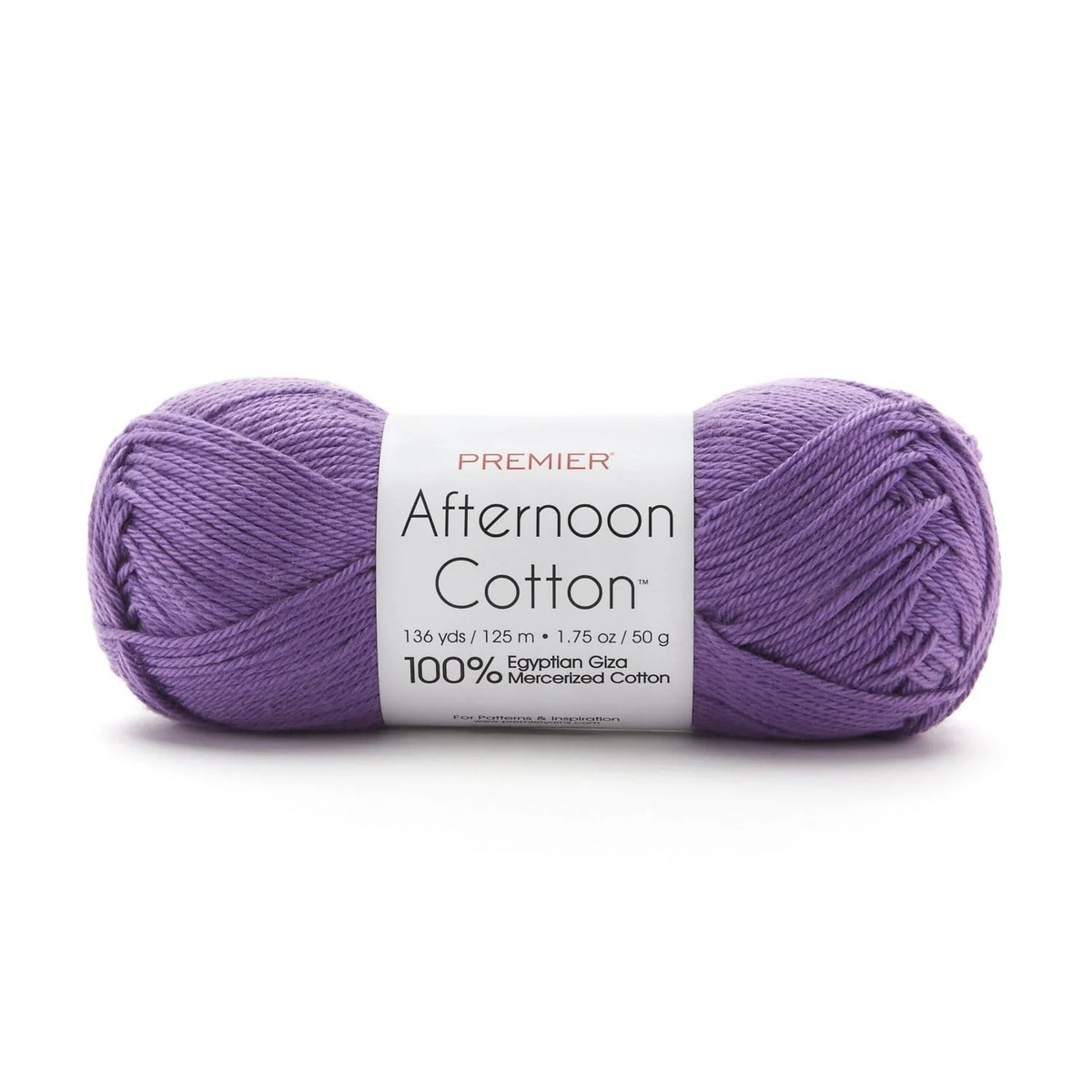 Egyptian Cotton Yarn with a Soft Sheen and Luster Premier Afternoon Cotton Size 3 is Ideal for Sensitive Skin Perfect for Summer Garments Home Decor or Baby Outfits