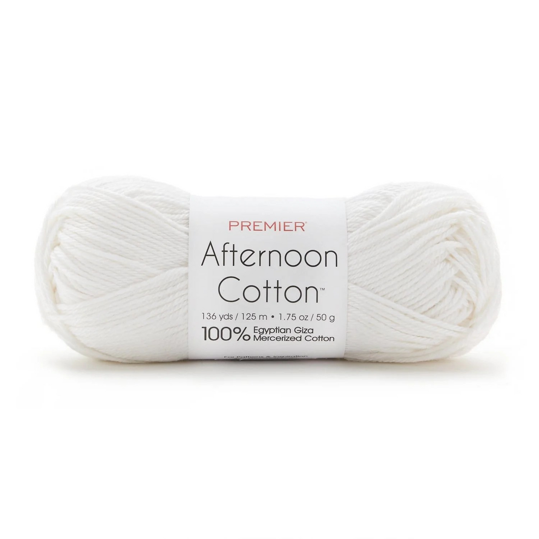 Egyptian Cotton Yarn with a Soft Sheen and Luster Premier Afternoon Cotton Size 3 is Ideal for Sensitive Skin Perfect for Summer Garments Home Decor or Baby Outfits