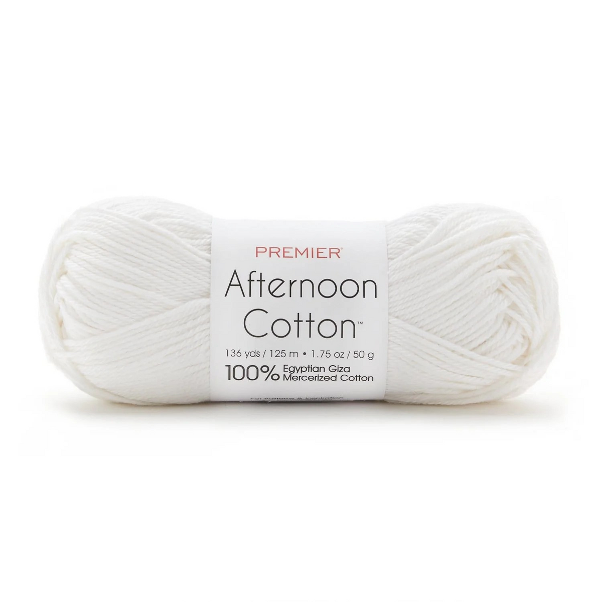 Egyptian Cotton Yarn with a Soft Sheen and Luster Premier Afternoon Cotton Size 3 is Ideal for Sensitive Skin Perfect for Summer Garments Home Decor or Baby Outfits