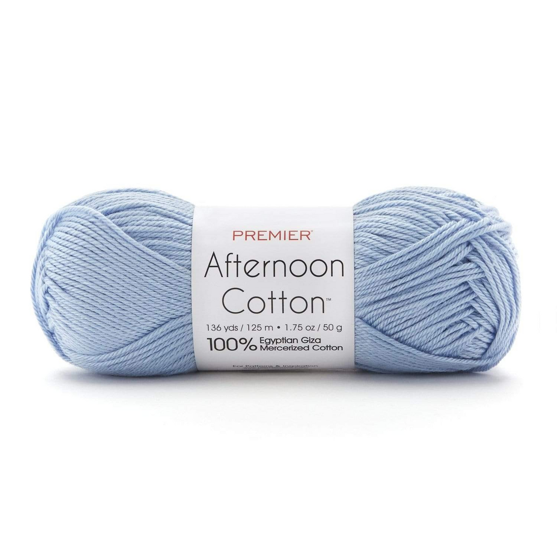 Egyptian Cotton Yarn with a Soft Sheen and Luster Premier Afternoon Cotton Size 3 is Ideal for Sensitive Skin Perfect for Summer Garments Home Decor or Baby Outfits