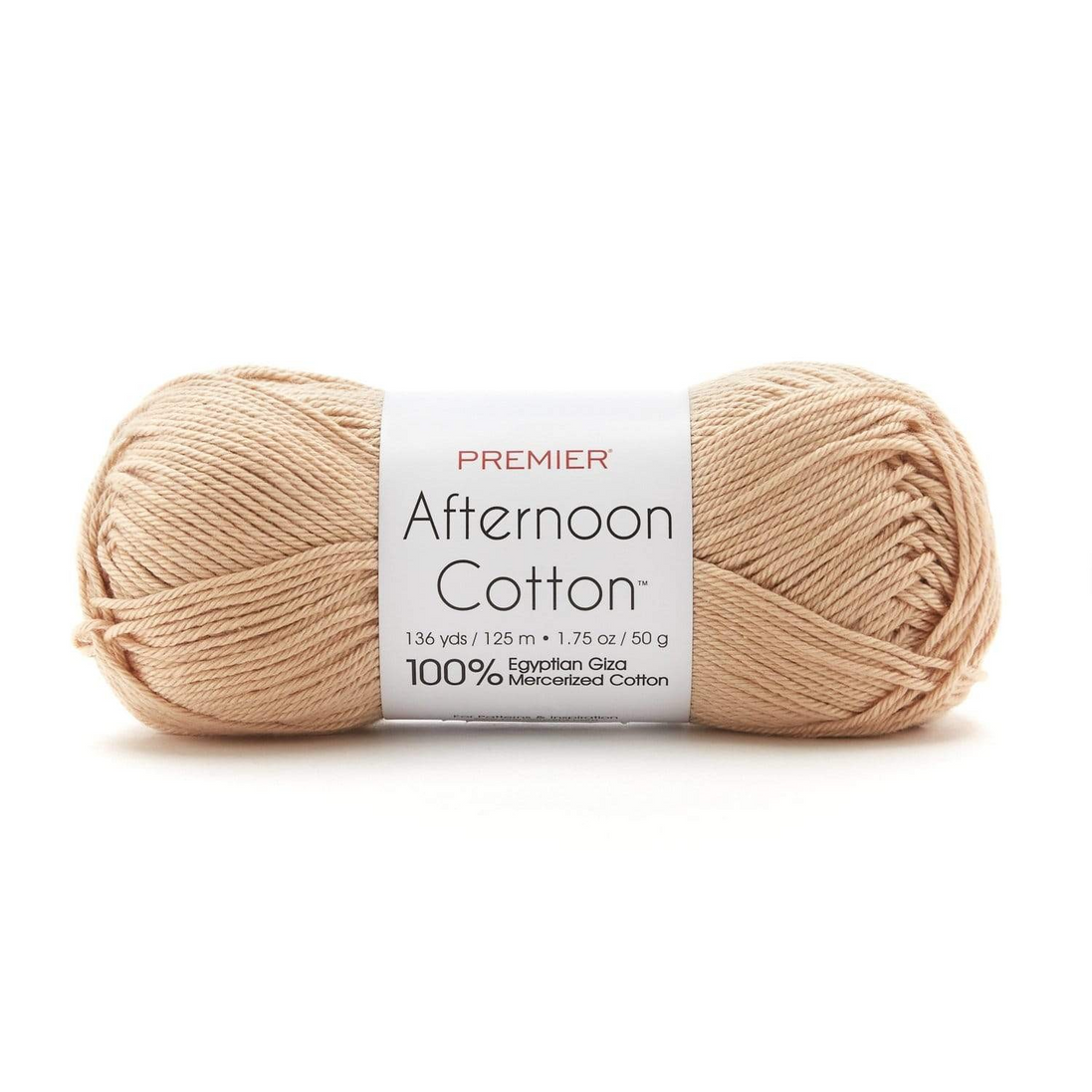 Egyptian Cotton Yarn with a Soft Sheen and Luster Premier Afternoon Cotton Size 3 is Ideal for Sensitive Skin Perfect for Summer Garments Home Decor or Baby Outfits