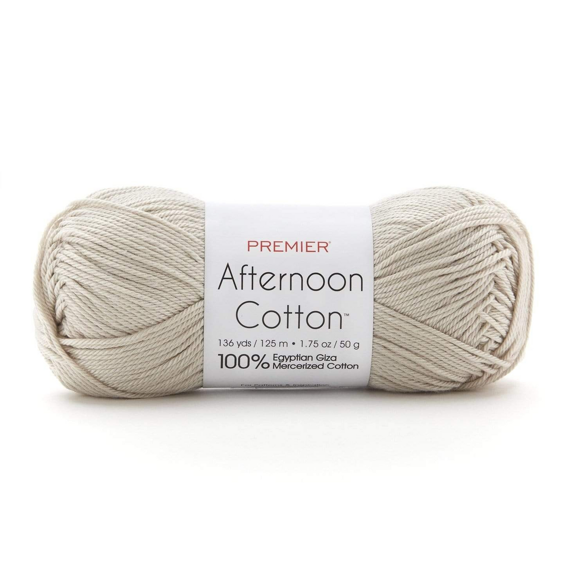 Egyptian Cotton Yarn with a Soft Sheen and Luster Premier Afternoon Cotton Size 3 is Ideal for Sensitive Skin Perfect for Summer Garments Home Decor or Baby Outfits