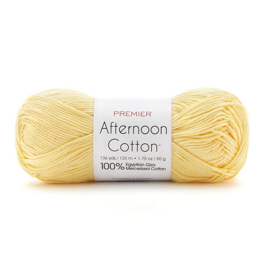 Egyptian Cotton Yarn with a Soft Sheen and Luster Premier Afternoon Cotton Size 3 is Ideal for Sensitive Skin Perfect for Summer Garments Home Decor or Baby Outfits
