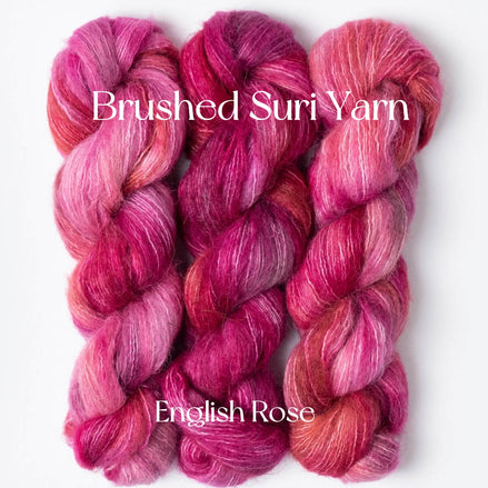 Suri Alpaca Yarn Brushed Suri Alpaca Hand Dyed Alternative Mohair Substitute Blue Sky Prairie Lace Bulky Gift Idea Knit Crochet Yarn 50g
